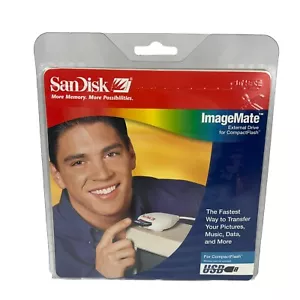 Genuine Vintage Sandisk Imagemate SDDR-31 USB Compact Flash Card Reader New NOS - Picture 1 of 11