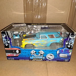55 Nomad Blue with Flames Build It Kit new in box 1:18 sc. Mus. Mach.. - Picture 1 of 9