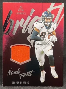 2020 Panini NOAH FANT Broncos Bright Beginnings Patch - Picture 1 of 2