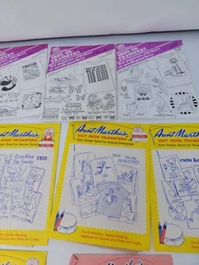 Lote de 31 Transferencias de Hierro Calientes De Colección Pretty Punch Banar Designs Tía Martha's - Imagen 1 de 13