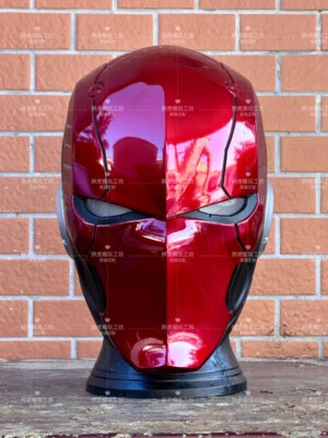 Batman：Under The Red Hood Robin Cosplay Helmet Luminous Mask Halloween Prop  - Image 1 of 4