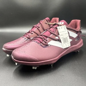 Adidas AdiZero Afterburner 8 Mens Metal Baseball Cleats Size 13.5 Maroon H00977 - Picture 1 of 7