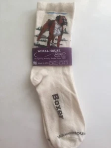 Wheel House Designs Boxer Designer Hunderasse Socken ~Neu mit Etikett~ - Bild 1 von 4