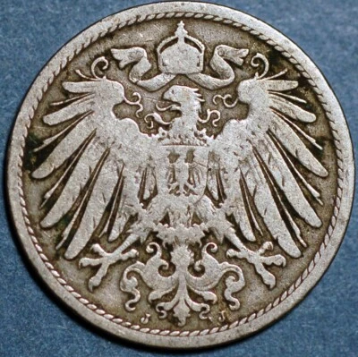 Germany Empire 10 Pfennig 1890 J Wilhelm II KM# 12 - Image 1 of 2