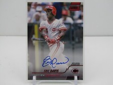 ERIC DAVIS 2022 TOPPS STADIUM CLUB RED PARALLEL AUTOGRAPH AUTO! #02/50! REDS!