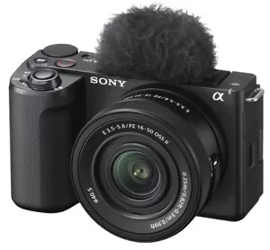 Sony ZV-E10 II Spiegellose Digitalkamera in Schwarz + 16-50 OSS II Objektiv (UK) Neu in OVP - Bild 1 von 24