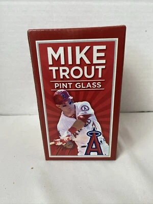 Mike Trout Los Angeles Angels Stadium Give Away SGA Pint Glass 5/21/13 - Image 1 of 3