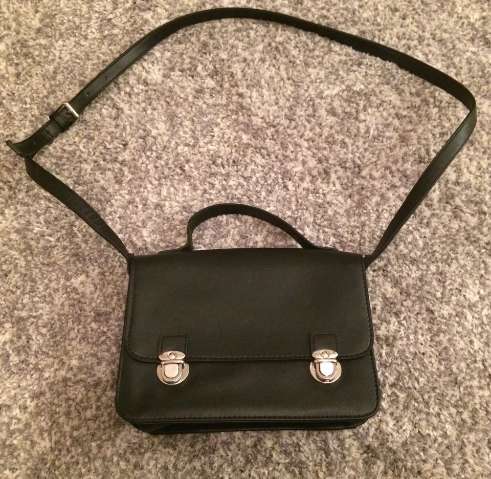 Women’s Black Satchel Handbag Small - Image 1 of 4