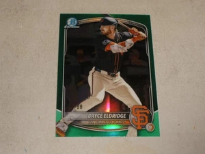 2025 Bowman Chrome Prospects Green Refractor #180 Bryce Eldridge 83/99 - Picture 1 of 2