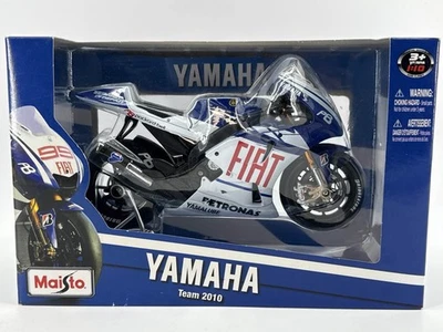 Maisto 1:10 Yamaha Team 2010 No. 99 Diecast Motorcycle – Fiat Livery MotoGP Jorg - Image 1 of 4