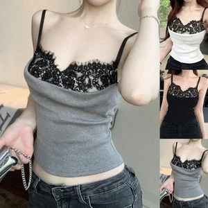 Stylish Women's Camisole Vest with Elegant Lace Details and Comfortable Fit - Picture 1 of 22