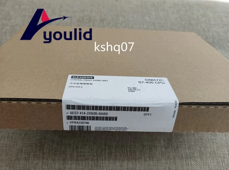 1pc New Siemens S7-400 CPU module 6ES7414-2XK05-0AB0 6ES7 414-2XK05-0AB0 - Image 1 of 1