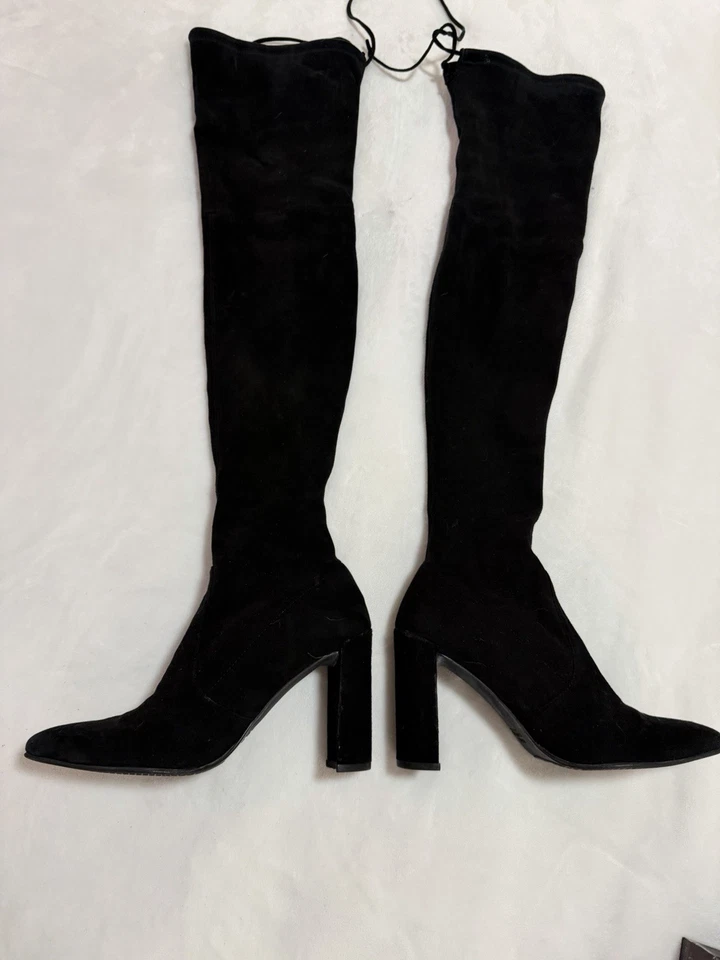 Stuart Weitzman Women's Suede Thigh High Boots - Image 1 of 4
