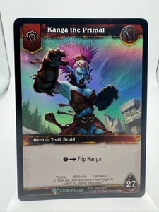 World of Warcraft TCG Elements Foil Hero Kanga the Primal - Picture 1 of 2