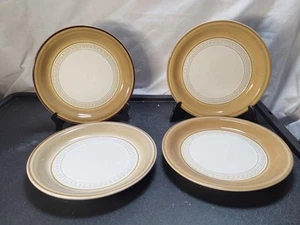 Denby Seville Pattern, Renaissance Collection 7"Plates, Brown/White - Picture 1 of 7
