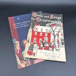 VTG Carols And Songs For Christmastide Boston Music & Favorite Christmas Carols - Picture 1 of 4