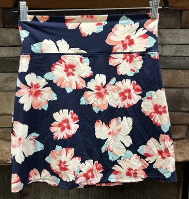 Mujer DISEÑOS TALLADOS Azul Floral ROWAN Cintura Enrollable Falda Talla S *A5 Foto 1 de 4