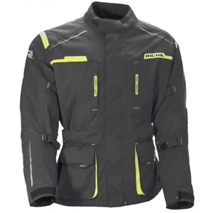 Richa Axel Textile Motorcycle Jacket - Grey/Flo - Picture 1 of 2