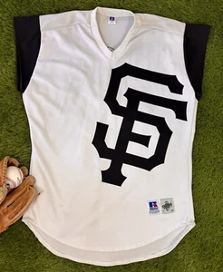 Maglia Baseball San Francisco Giants Russ Ortiz Game Worn Usata TATC 1999 Vintage - Foto 1 di 13