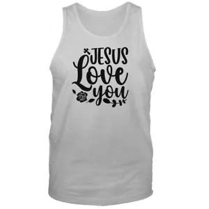 Camiseta sin mangas Jesus Love You Christian Religious God Biblia Iglesia - Imagen 1 de 8