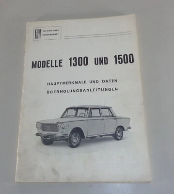 Manuale Di Officina Fiat 1300 / 1500 Del 10/1961 Foto 1 de 4