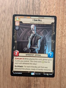 Star Wars Unlimited TCG - SWU - San Hill - NM Cond - Picture 1 of 1