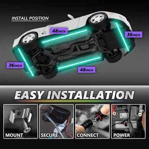 SUPER GLOW LED Underglow Bluetooth Enabled Lighting Kit OPT7 AURA PRO All-Color - Picture 1 of 12