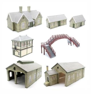 HORNBY 'OO' GAUGE LOT OF 7 ASSORTED GRANITE SKALEDALE BUILDINGS - Picture 1 of 12