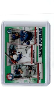 2020 Bowman Talent Pipeline Green Refractors Sam Huff/Leody Taveras/Andy Ibanez - Picture 1 of 2