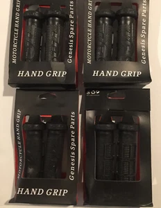 Tag Metals GRIPS Slim Half Waffle MX Atv 7/8 Bmx Mountain Bike BLACK 4-PACK - Picture 1 of 5