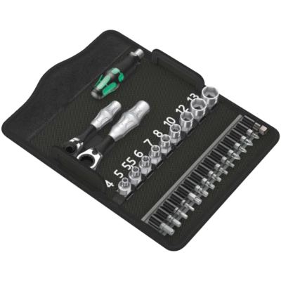 Wera Kraftform Kompakt Zyklop Mini 2 Steckschlüsselsatz 1/4" 27-tlg. mit  Bitset - Bild 1 von 4