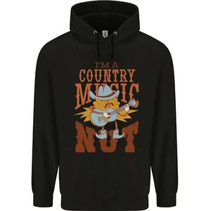 I'm a Country Music Nut Guitar Childrens Kids Hoodie - Picture 1 of 3