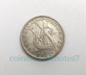 1971 Portugal 10 Escudos Coin, KM #600 Uncirculated / Ship - Picture 1 of 2