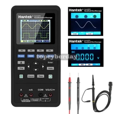 3-in-1 Hantek 2D42 Digital Oscilloscope + Waveform Generator + Multimeter 40MHz - Image 1 of 4