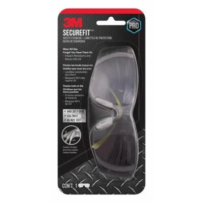 Gafas de seguridad antiniebla 3M SecureFit lente espejo marco negro/verde Foto 1 de 2