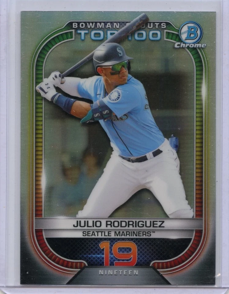 2021 Bowman Chrome Scouts Top 100 Refractors Baseball Complete Your Set - Image 1 of 1