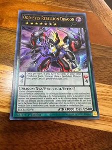 Odd-Eyes Rebellion Dragon BLCR-EN076 1a edizione ultra raro quasi nuovo + bonus - Foto 1 di 2