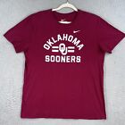 Oklahoma Sooners Nike Shirt Mens Large Athletic Cut Crimson Red Ncaa
