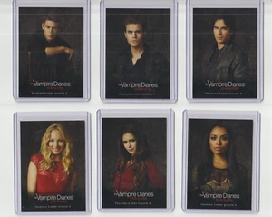 The Vampire Diaries Season 4 Character Trading Card Complete Insert Set 1 to 9 - Picture 1 of 2