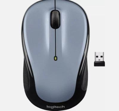 Logitech - M325 Wireless Optical Ambidextrous Mouse - Light Silver - Image 1 of 2