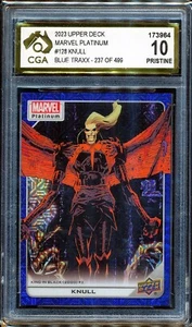 2023 Upper Deck Marvel Platinum Blue Traxx #128 Knull 237/499 CGA 10 - Picture 1 of 3