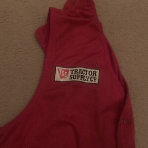Tractor Supply Co Worker Vest Red LARGE USED