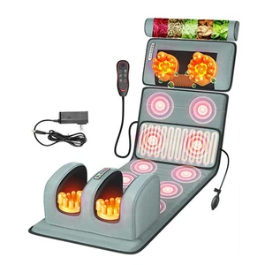 Massage Mat, Massage Cushion Pad With Heat For Full Body Vibration Motor US - Picture 1 of 14