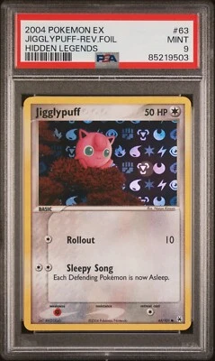 2004 | Pokémon | EX Hidden Legends | Jigglypuff | Reverse Foil | #63 | PSA 9 | - Image 1 of 2
