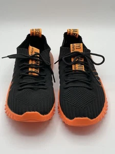 Scarpe da corsa basse in maglia da uomo taglia 10,5, stringate traspiranti, antiscivolo usate - Foto 1 di 15