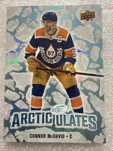 2024-25 Upper Deck Ice Connor McDavid Arcticulates AT-12 Oilers - Picture 1 of 2