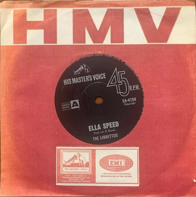 Libretos - Ella Speed / I Want Your Love 1965 HMV Oz 45 NZ banda Foto 1 de 2