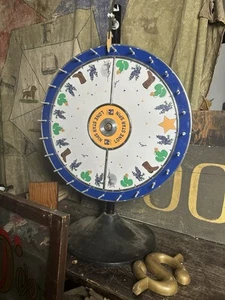 VTG Carnival Gambling Wheel Roulette Lone Star Lottery Texas Game circus Western - Picture 1 of 6