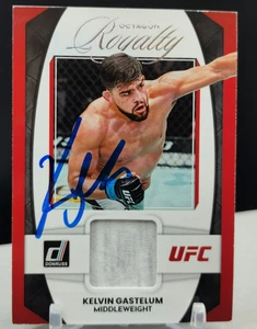 Kelvin Gastelum AUTO Patch 2023 Donruss Octagon Royalty Beckett BAS COA On-Card - Foto 1 di 2