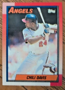 CHILI DAVIS California Angels 1990 Topps Baseball Card #765 Mint - Picture 1 of 2
